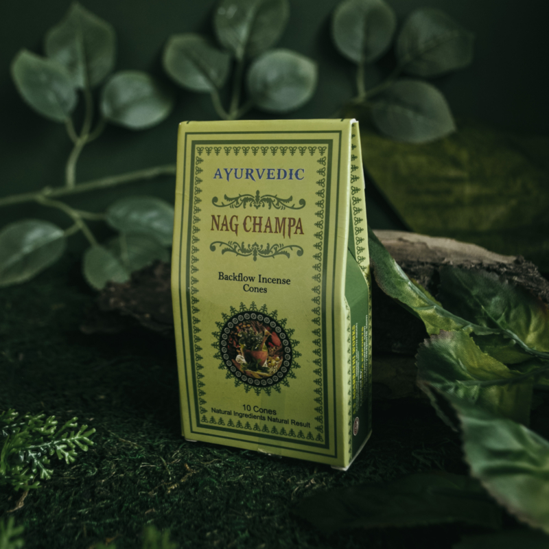 indiski-kvapai-smilkalai-ayurvedic-nag-champa-backflow-smilkalai